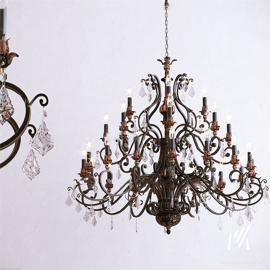 Light In The Box Elegant Candle Style Crystal Chandelier 02
